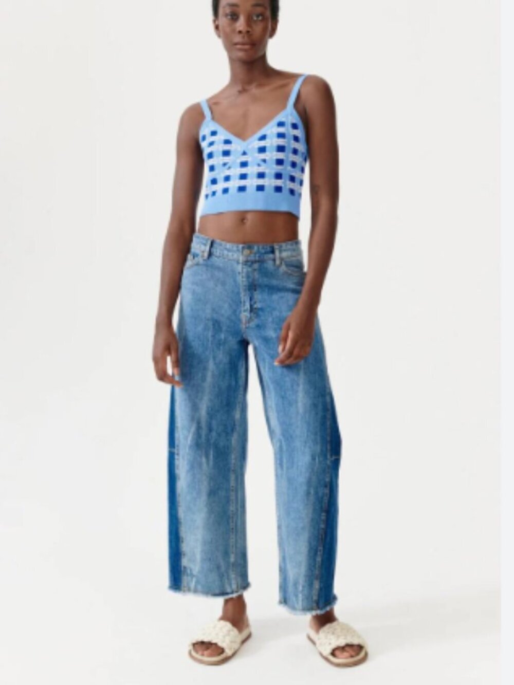 Anthropologie Baum und Pferdgarten Cypre Knit Crop Top Size X-Small